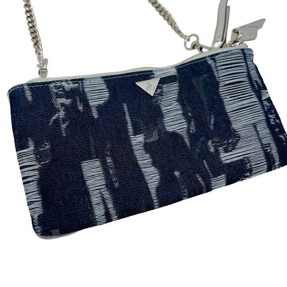 Sam Edelman Quilted Leather Crossbody Bag Stud Stitch Silver Chain - Picture 1 of 7